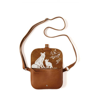 Sac, Little Fox, aspect usé Cognac