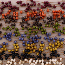 Charger l'image dans la galerie, Collier long double à perles pendantes en résine