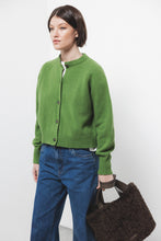 Charger l'image dans la galerie, Cardigan en maille vert