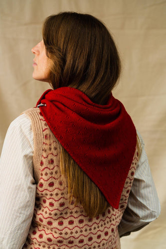 Foulard Pointelle | Rouge