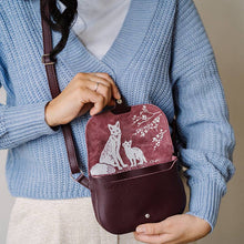 Charger l&#39;image dans la galerie, Sac, petit renard, aubergine