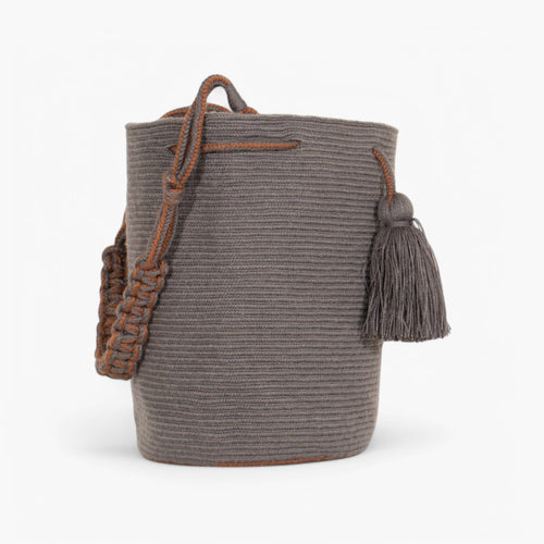 Sac à bandoulière rond solide Acier