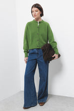 Charger l'image dans la galerie, Cardigan en maille vert