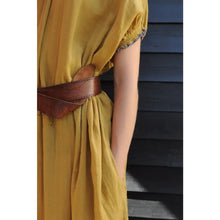 Charger l'image dans la galerie, Robe Longue Unie Bohême safran LOLA