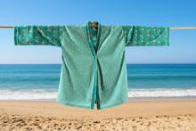 Charger l'image dans la galerie, Kimono Naomi Turquoise