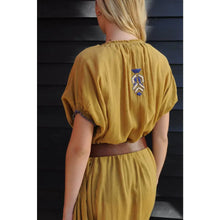 Charger l'image dans la galerie, Robe Longue Unie Bohême safran LOLA