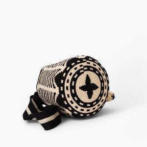 Géométrique noir - Sac rond