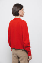 Charger l'image dans la galerie, Cardigan en maille rouge