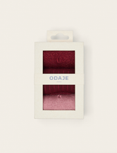 Charger l&#39;image dans la galerie, Pack de 3 Chaussettes - paillettes rouge bordeaux rose