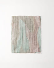 Charger l'image dans la galerie, Coton &amp; soie abstrait vert sable