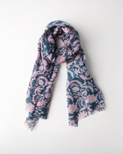 Charger l'image dans la galerie, Coton &amp; Lin Floral bleu rose