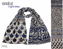 Charger l'image dans la galerie, Gisèle col 3 gris bleu