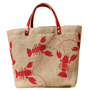 Homard Rouge Cabas en jute