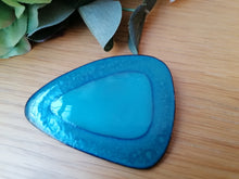 Charger l&#39;image dans la galerie, Broche DELTA Paon Turquoise