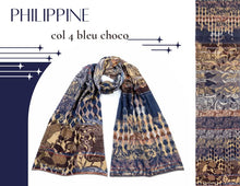 Charger l&#39;image dans la galerie, Philippine col 4 bleu choco