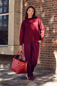 Cabas Paris crimson red
