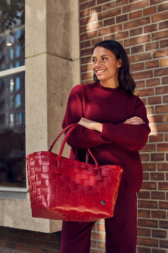 Cabas Paris crimson red