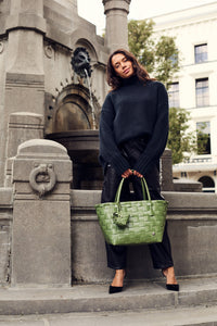 Cabas Paris laurel green