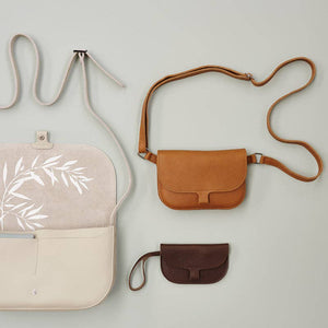 Sac, Little Fox, aspect usé Cognac