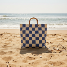 Charger l'image dans la galerie, Sac Rustique Damier Bleu
