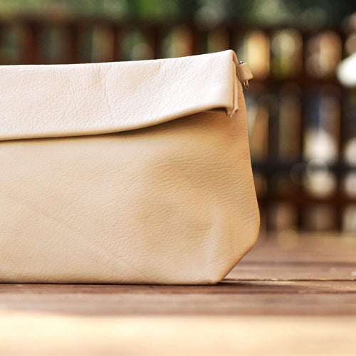 Pochette bandoulière vanille