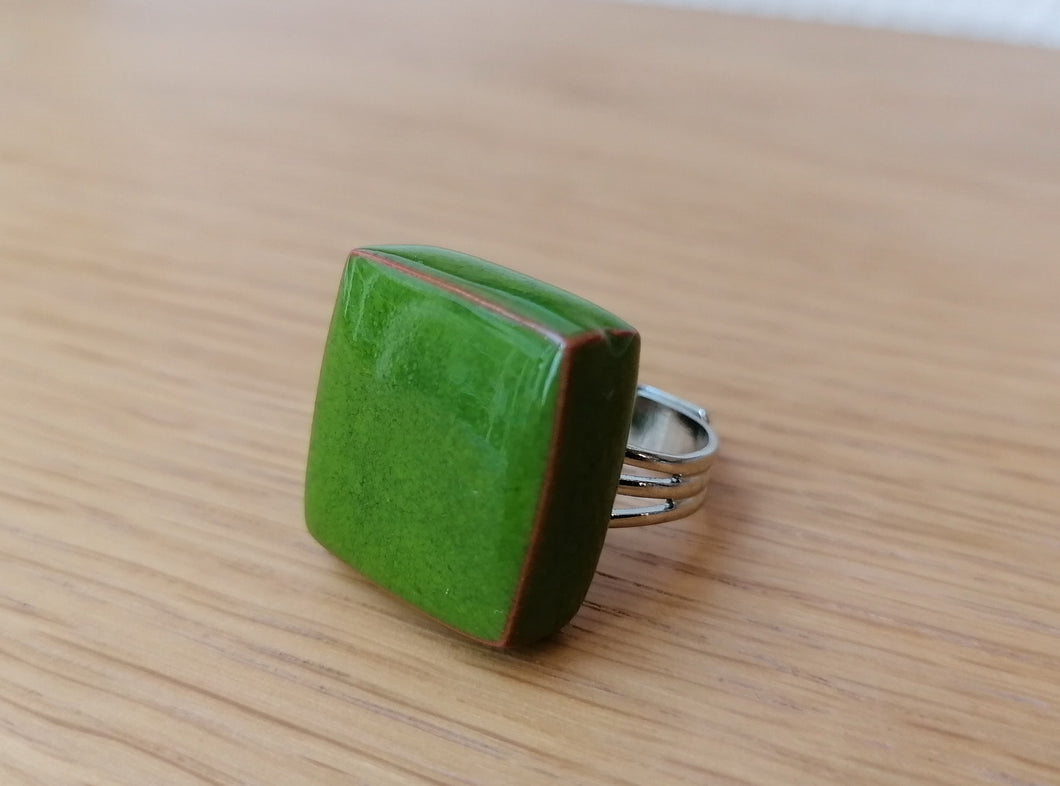 Bague CUBIK verte